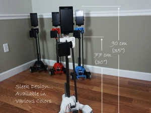 Origin Robotics, Inc., robotics, robot, bots, bot, indiegogo, ORIGIBOT2 Telepresence Robot Platform with Arm & Gripper, ORIGIBOT2 Advanced Carbon Fiber Telepresence Robot Platform with Arm and Gripper